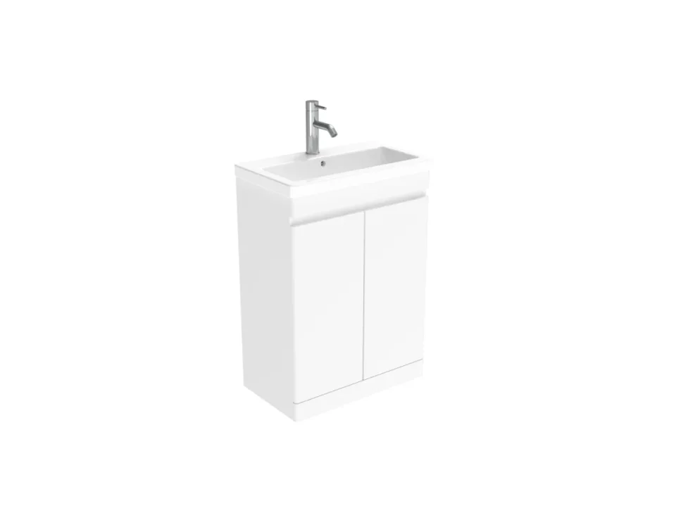 Saneux Air 60cm 2 Door Floor Standing Unit ' Gloss White product image - Image 1