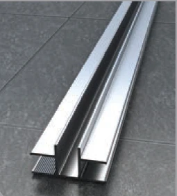 Abacus X Series 10mm T-shaped Channel 2000mm Polished Aluminium