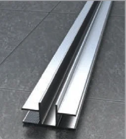 Abacus X Series 10mm T-shaped Channel 2000mm Polished Aluminium