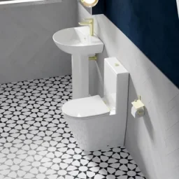 Artesan Ariel Rimless Close Coupled Pan - Closed Back product image - Image 1
