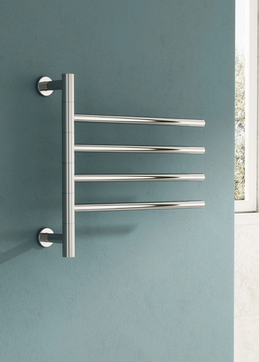 Reina Rance Electric Towel Rail - 500 X 475 Polished