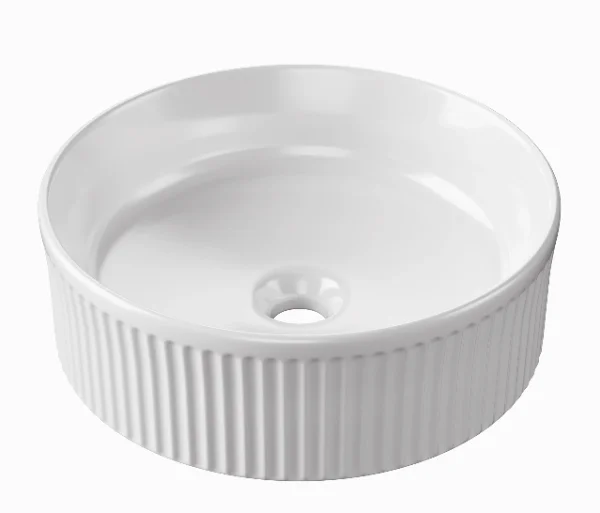 Hib Cleo 37cm Round Ceramic Vessel Basin