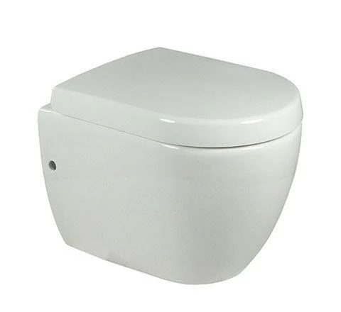 Villeroy & Boch Subway Compact Washdown Toilet Wall-mounted, Oval, Horizontal Outlet 355 X 480 Mm White Alpin (6604.10.01)