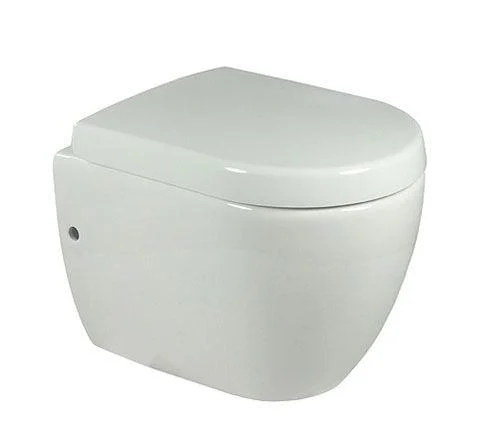Villeroy & Boch Subway Compact Washdown Toilet Wall-mounted, Oval, Horizontal Outlet 355 X 480 Mm White Alpin (6604.10.01)