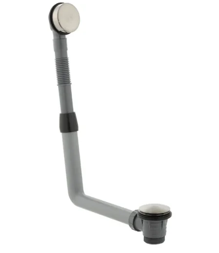 Vado Individual Round Clic-clac Bath Waste And Overflow Brushed Nickel product image - Image 1