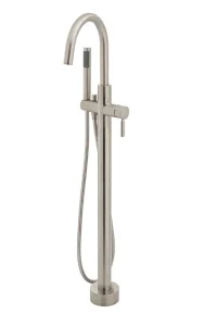 Vado Individual Origins Floor Standing Bath Shower Mixer Brushed Nickel