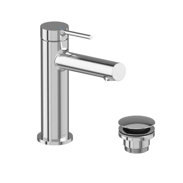 Vado Safari Lever Cold Start Mono Basin Mixer + Universal Basin Waste Chrome Plated
