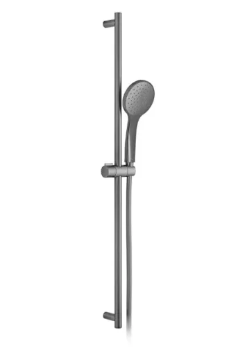 Vado Individual Single Function Slide Rail Shower Kit With Atmsphere Single Function Air-injection Handset Brushed Gunmetal product image - Image 1