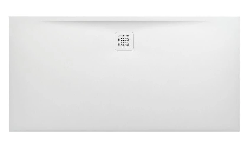 Laufen Marbond Rectangular Tray 1600 X 800mm Drain On Long Side - White