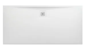 Laufen Marbond Rectangular Tray 1600 X 800mm Drain On Long Side - White