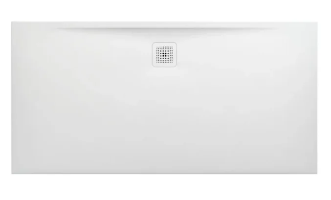 Laufen Marbond Rectangular Tray 1600 X 800mm Drain On Long Side - White product image - Image 1
