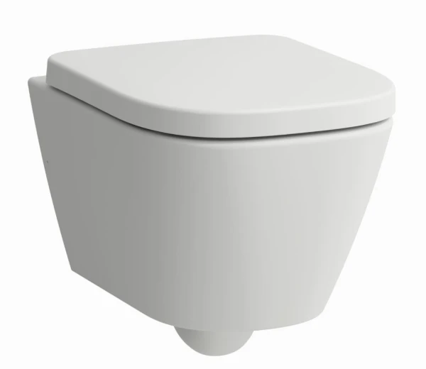 Laufen Meda Rimless Compact Wall Hung Wc With Silent Flush 490 X 360 X 355mm - Matt White
