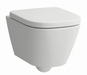 Laufen Meda Rimless Compact Wall Hung Wc With Silent Flush 490 X 360 X 355mm - Matt White