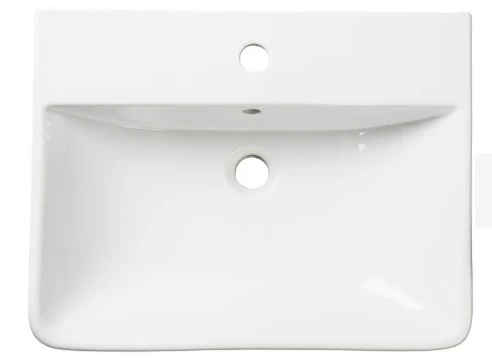 Tavistock Aerial 560 X 430mm Standard Depth Semi Countertop Basin 1th - White