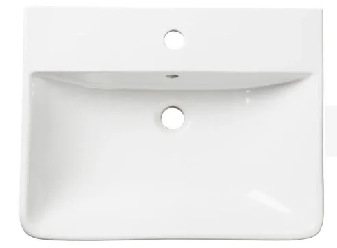 Tavistock Aerial 560 X 430mm Standard Depth Semi Countertop Basin 1th - White