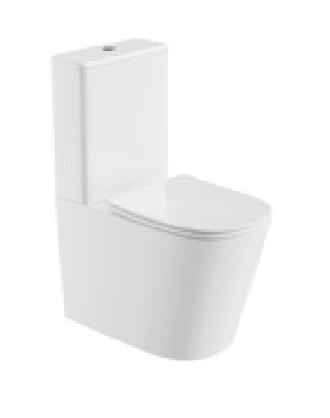 Abacus Opaz Close Coupled Pan Cistern And Wc And Seat Pack - Matt White