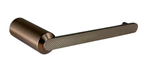 Neo Toilet Paper Holder Brushed Bronze