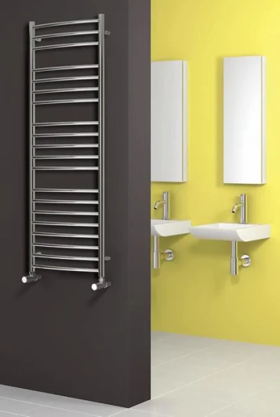 Reina Eos 600 X 430 Curved Stainless Steel Towel Rail