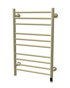 Reina Arnage Electric Radiator Brushed Brass 800 X 500