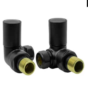 Reina Crova Corner Valve - Black product image - Image 1