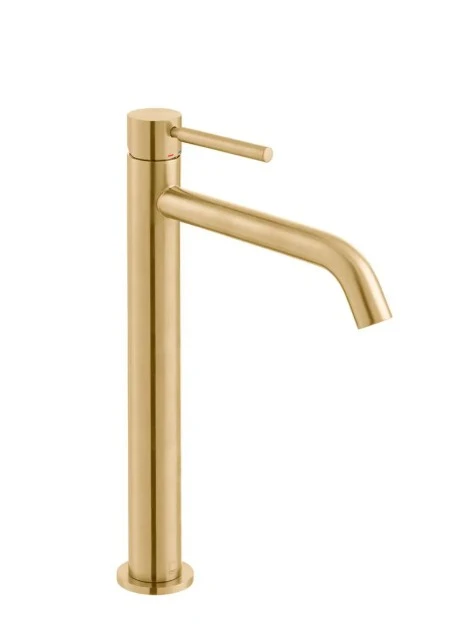 Vado Individual Origins Slimline Extended Mono Basin Mixer Brushed Gold
