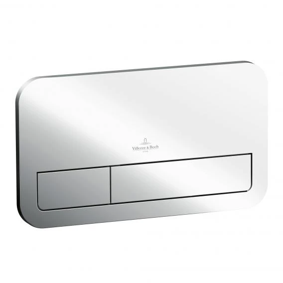 Villeroy & Boch Viconnect Installation Systems 200s Toilet Flush Plate - Chrome 253 X 145 X 10 Mm