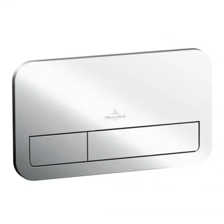 Villeroy & Boch Viconnect Installation Systems 200s Toilet Flush Plate - Chrome 253 X 145 X 10 Mm product image - Image 1