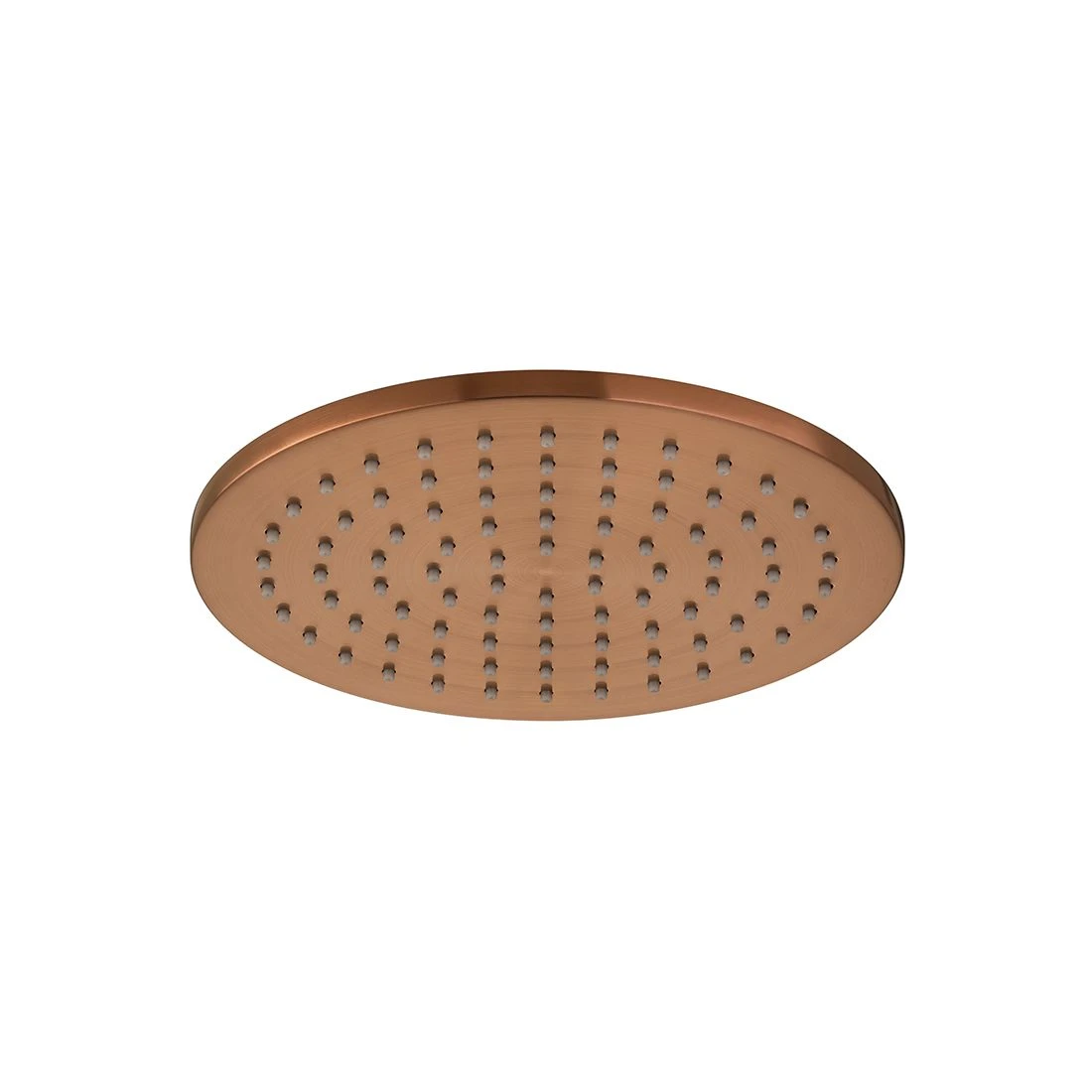 Vado Individual Single Function Easy Clean Round Shower Head 200mm Brushed Bronze