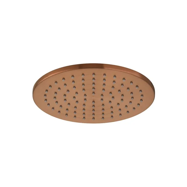Individual By Vado Single Function Easy Clean Round Shower Head 200mm Bronze Brushed