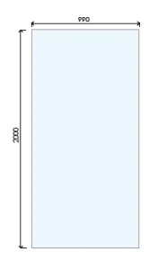 Abacus X Series Straight 10mm Glass 990mm