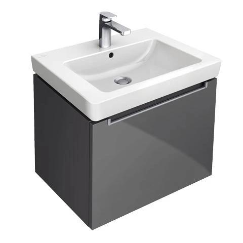 Villeroy & Boch Subway 2.0 Washbasins Rectangle, Suitable For 3-hole Tap Fittings, Central Tap Hole Punched Out, With Overflow, Wall Fixation, For Installation With Furniture Subway 2.0 650 X 470 Mm White Alpin (7113.fa.01)