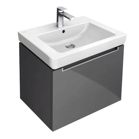 Villeroy & Boch Subway 2.0 Washbasins Rectangle, Suitable For 3-hole Tap Fittings, Central Tap Hole Punched Out, With Overflow, Wall Fixation, For Installation With Furniture Subway 2.0 650 X 470 Mm White Alpin (7113.fa.01) product image - Image 1