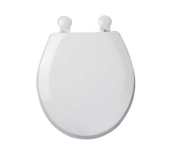 Tavistock Meridian Toilet Seat White Hinges - White