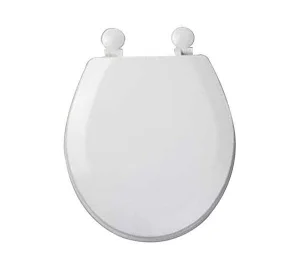 Tavistock Meridian Toilet Seat White Hinges - White
