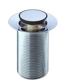 Tavistock Unslotted Sprung Basin Waste 75mm - Chrome product image - Image 1