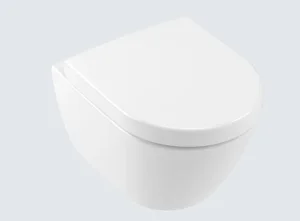 Villeroy & Boch Subway 2.0 Compact Washdown Toilet Wall-mounted, Oval, Horizontal Outlet 355 X 480 Mm White Alpin Ceramicplus (5606.10.r1)