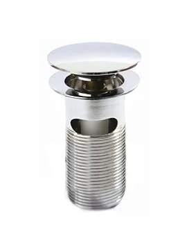 Tavistock Slotted Sprung Basin Waste Dome Top 100mm - Chrome