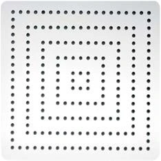Abacus Square Stainless Steel Shower Head 350mm - Polished