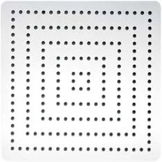 Abacus Square Stainless Steel Shower Head 350mm - Polished