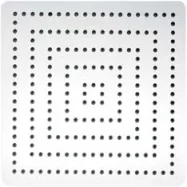 Abacus Square Stainless Steel Shower Head 350mm - Polished product image - Image 1