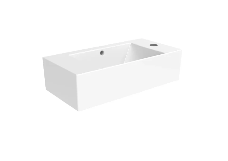 Saneux Matteo 51x25cm Washbasin Right Tap Hole product image - Image 1