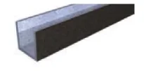 Abacus Elements Pipe Box Square U Shape 20 200x200x1200mm product image - Image 1