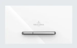 Villeroy & Boch Viconnect Installation Systems 300g Toilet Flush Plate - Glass Glossy White 253 X 145 X 15 Mm