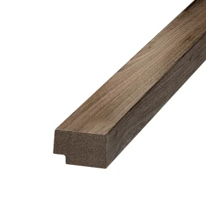 Abacus Slatwall - Slatted Wall Panelling Walnut End Cap Grooved