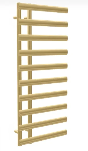Reina Grace 780 X 500mm Towel Rail Brushed Brass product image - Image 1