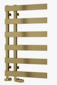 Reina Florina Towel Rail Brushed Brass 800x500mm 
