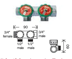 Abacus Easi-plan Far 2 Way Manifold