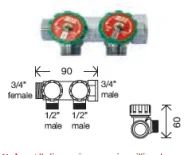 Abacus Easi-plan Far 2 Way Manifold product image - Image 1