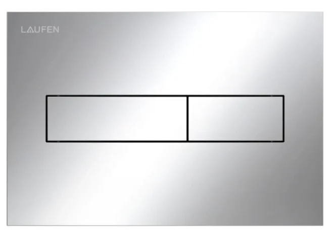 Laufen Ineo Horizon Dual Flush Plate - Chrome product image - Image 1