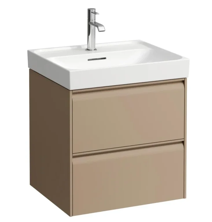 Laufen Meda Vanity Unit 550 X 450 X 515mm 2 Drawer For Washbasin 8.1011.2 - Cappuccino product image - Image 1
